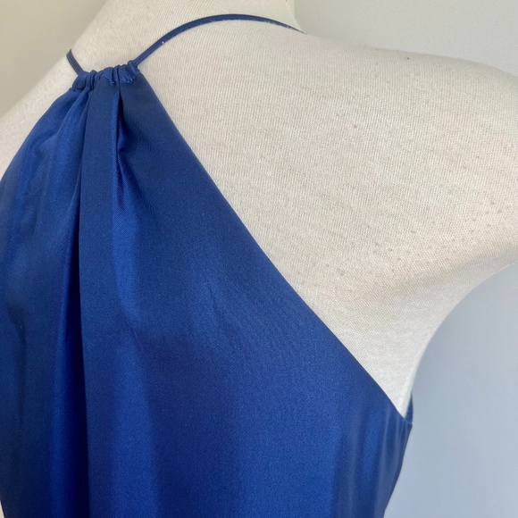 Like-New Blue ‘Club Monaco’ Silk Racer-Back Cami/Tank - Picture 11 of 16